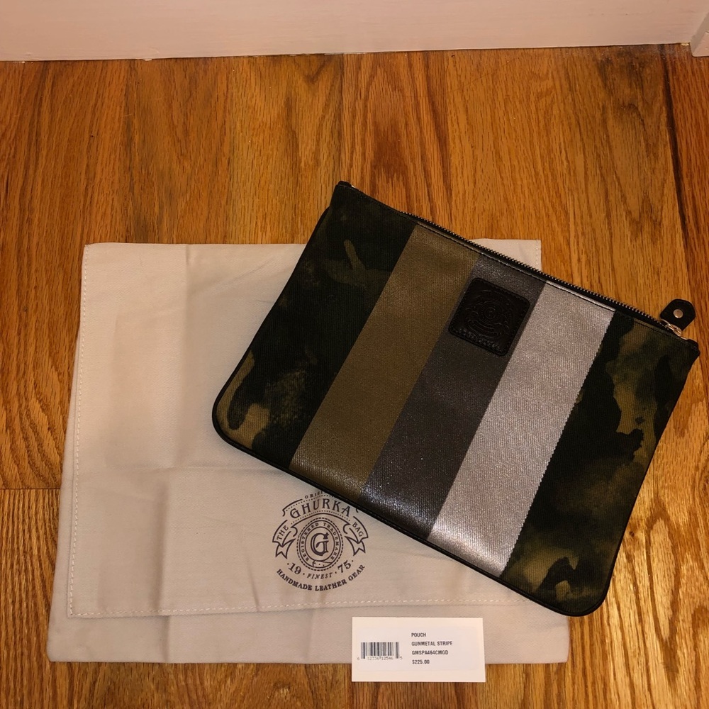 Ghurka Camouflage Mini Bag - Green, Brown, Gray - Picture 4 of 5